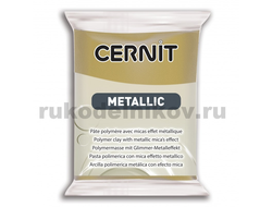 полимерная глина Cernit Metallic, цвет-antique gold 055 (античное золото), вес-56 грамм