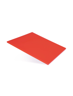 Доска разделочная 400х300х12 мм красная пластик
