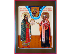Святой князь Ярослав Мудрый и Святой Преподобный Лаврентий Печерской, затворник.