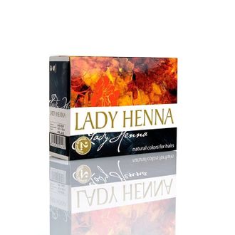 Краска для волос на основе хны Lady Henna «Чёрный индиго», 60 гр