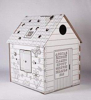 Дом-раскраска (из картона)