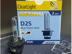 CLEARLIGHT Лампа ксенон D2S 6000K (линзованная оптика) к-т 2 шт LCL D2S 600-BVU