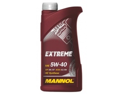 08015 Масло моторное MANNOL Extreme SAE 5W40 синтетическое, 1 л.