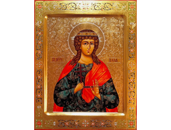 Алла Готфская, святая мученица. Рукописная икона.
