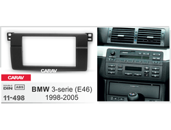 ПЕРЕХОДНАЯ РАМКА ДЛЯ УСТАНОВКИ АВТОМАГНИТОЛЫ CARAV 11-498: 2DIN / 173 x 98 mm / BMW 3-Series (E46) 1998-2005