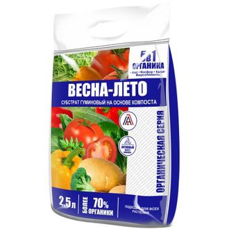 "Весна-Лето" 4-4-4 субстрат гуминовый, 2,5 л