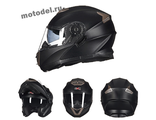 Шлем модуляр GXT SX12 Flip-Up (мотошлем), черный