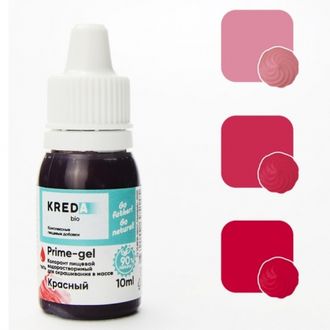 Краситель водорастворимый KREDA, Prime-gel 10 г, Красный