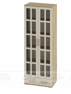 Шкаф 2 створчатый со стеклянными дверьми   Маркиза