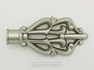 "Дамаск", наконечники плоские классические для карнизов. 16-19 мм