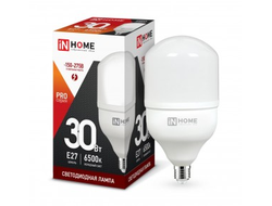 Лампа светодиодная ASD/InHome высокомощн. E27 30W (2700lm) 6500К 6K 230V 181x100 HP-PRO 1088