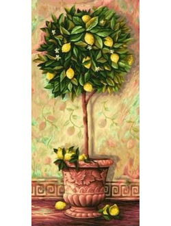 Алмазная картина (мозаика) &quot;Лимонное дерево&quot; 30*50 см