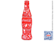 Набор значков «бутылка» Coca-Cola Sochi-2014 (4 шт в планшете)