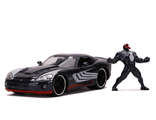 Набор Hollywood Rides Машинка с Фигуркой 2.75&quot; 1:24 2008 Dodge Viper SRT10 with Venom Figure (Marvel)