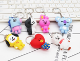Брелок "BT21" резиновый