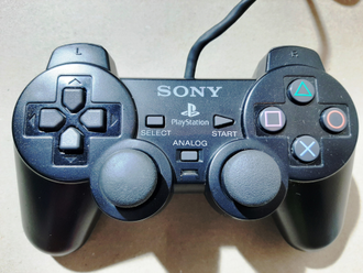 №002 Оригинальный SONY Контроллер для PlayStation 2 PS2 DualShock 2