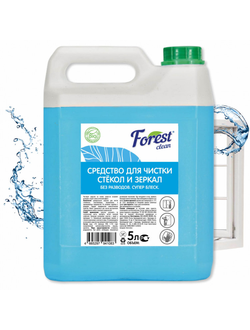 Forest clean средство для чистки стёкол и зеркал 5 л