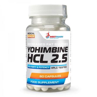 (WestPharm) Yohimbine HCL 2.5 - (60 caps)