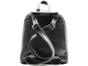 Кожаный женский рюкзак-трансформер серый