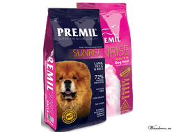 Premil Sunrise Премил Санрайз корм для собак, с ягненком, уткой и рисом 15 кг.