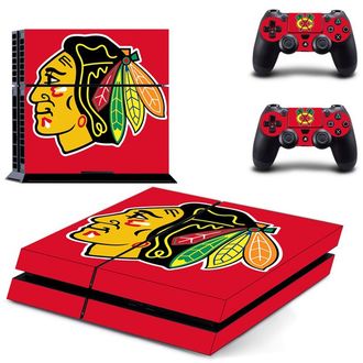 Виниловые наклейки для PS4 и джойстиков (Chicago Blackhawks)