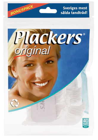 Флоссер Plackers Original с запатентованной нитью Tuffloss, Plackers, 38 шт.