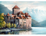 Замок на озере DS179 (алмазная мозаика) mp-me-mo avmn