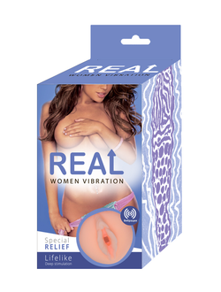 Реалистичный односторонний мастурбатор Real Women Vibration с вибрацией