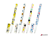 Ручка шариковая BRAUBERG SOFT TOUCH GRIP «DOTS», СИНЯЯ, мягкое покрытие, ассорти, узел 0,7 мм. 143722