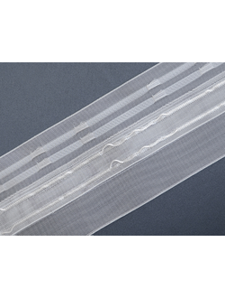 BK 006 Wave. Шторная лента премиум класса на отрез для складки типа "волна"