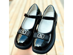 Туфли  для девочки бант 3-1143 черные