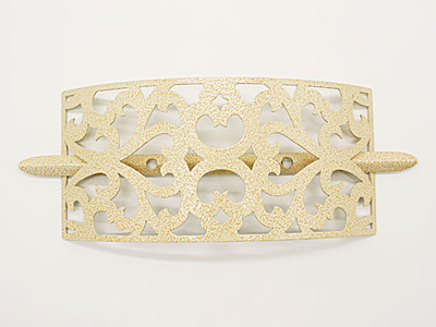 Арт. "Вензеля". Металлическая пряжка-подхват для портьер