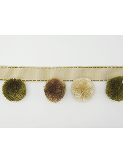 Уютные помпоны для отделки, многоцветная тесьма с крупными помпонами