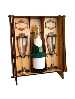 Мини-бар для фужеров и бутылки шампанского "Тет-а-тет" - арт.3265