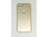 Защитная крышка iPhone 7 Plus, с вырезом под логотип, матовая, бежевая