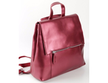Кожаный женский рюкзак-трансформер Spacious красный
