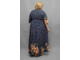 Легкое платье из тонкого хлопка Арт. 2165 (Цвет темно-синий) Размеры 58-84