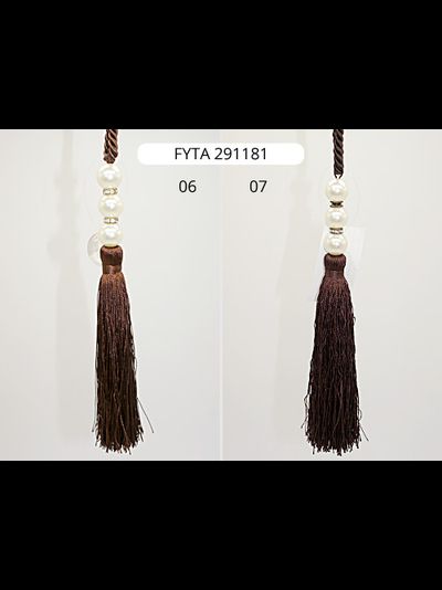 Арт. FYTA 291181. Кисть-подвязка для штор с бусинками, 60 см