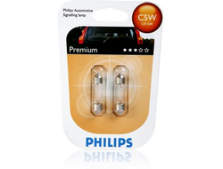 Лампа PHILIPS C5W 12V в блистере 2 шт.