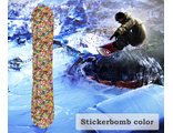 Наклейка на сноуборд Stickerbomb color
