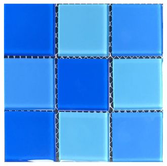 Мозаика стеклянная Aquaviva Cristall Light Blue (48 мм) м2