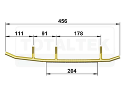 Коньки лыж BLADE оригинал BRP 860200959 для BRP LYNX/Ski-Doo (RUNNER KIT BLADE)