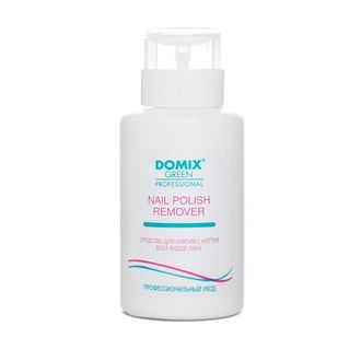 Domix Средство для снятия всех видов лака с ногтей с ацетоном Nail polish remover with acetone, с помпой,  255 мл