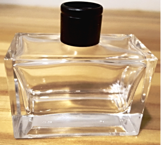 Обжимной хомут для парфюмерного флакона, чёрный, матовый