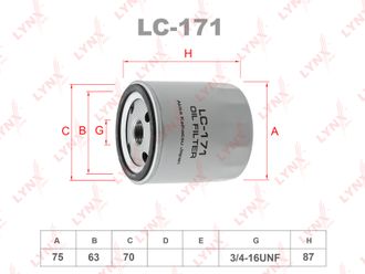 Фильтр масляный Lynx LC-171