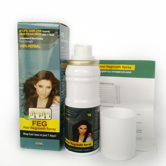 FEG Hair Regrowth Spray - Полный курс-(3 шт.) - Средство для интенсивного роста и от выпадения волос - 60 мл