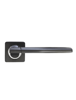 Ручка дверная квадрат AL-02-572 GF/CP (графит/хром) TRODOS