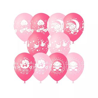 Воздушные шары с гелием "С новорожденной"