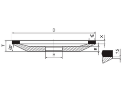 Заточной круг 12A2-20