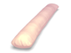 Подушка обнимашка форма I размер 190х 35 см био пух с наволочкой сатин цвет Персик